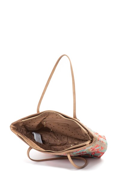 DESIGUAL Geanta shopper de piele ecologica, cu broderie cu model arabesque Femei