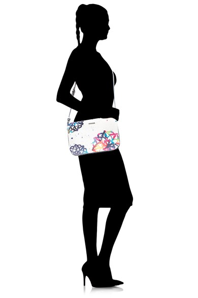 DESIGUAL Molina műbőr keresztpántos táska vízfestékes mintával női