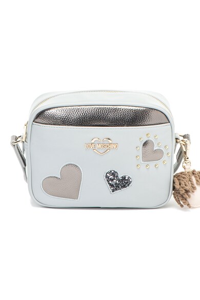 Love Moschino Geanta crossbody de piele ecologica, cu aplicatii Femei