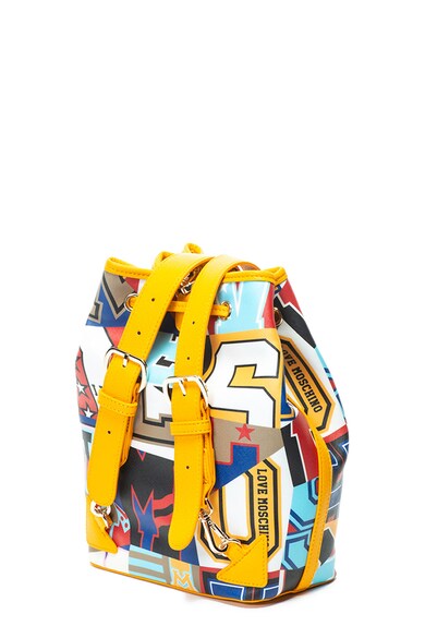 Love Moschino Rucsac de piele ecologica cu imprimeu grafic Femei