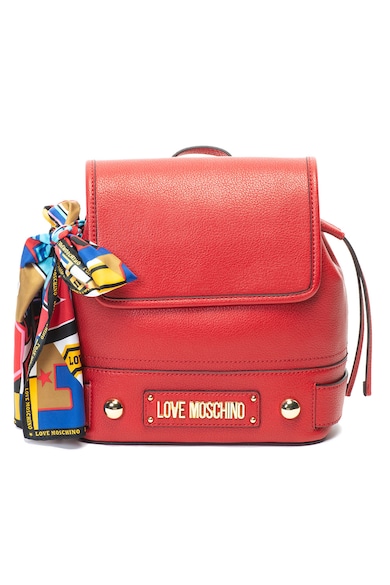 Love Moschino Rucsac de piele ecologica cu accesoriu cu esarfa Femei