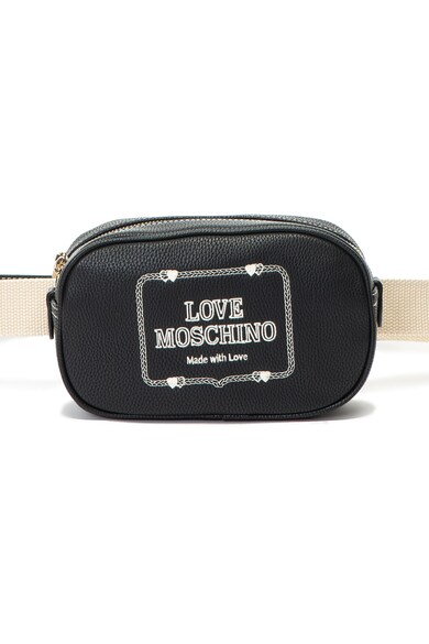 Love Moschino Borseta de piele ecologica, cu broderie logo Femei