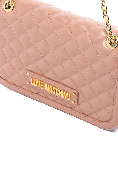 Love Moschino Geanta de piele ecologica, cu bareta pentru umar si detalii matlasate Femei