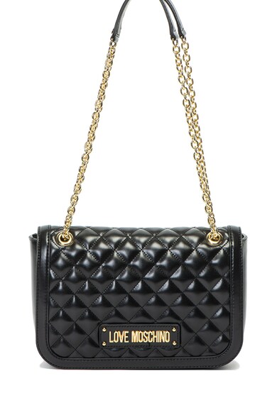 Love Moschino Geanta de piele ecologica, cu bareta pentru umar si aspect matlasat Femei