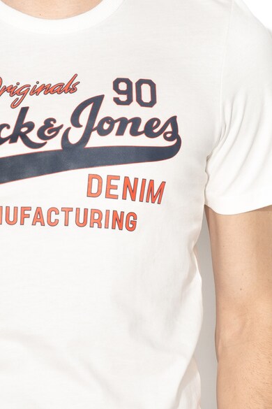 Jack & Jones Tricou slim fit cu imprimeu cauciucat Logan Barbati