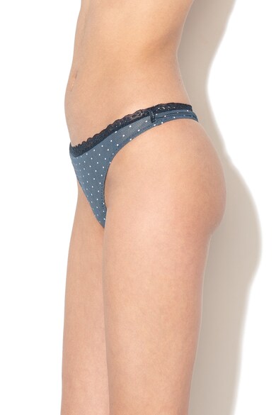 ESPRIT Bodywear Chiloti tanga cu insertii de dantela Lismore Femei