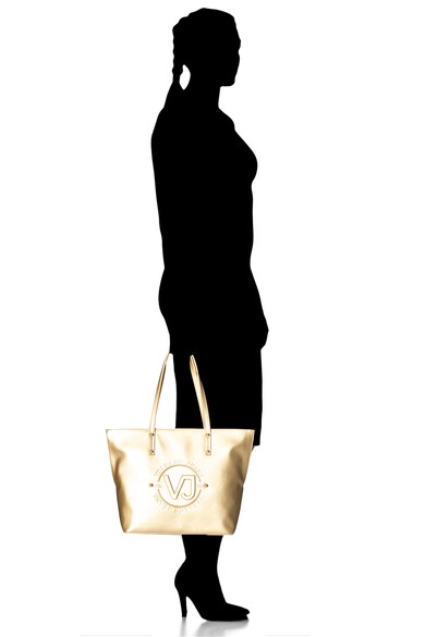 Versace Jeans Geanta shopper de piele ecologica cu logo in relief Linea 5 Femei