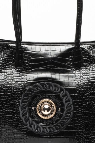 Versace Jeans Geanta shopper de piele ecologica, cu imprimeu crocodil Linea R Femei