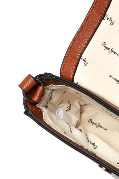 Pepe Jeans London Geanta crossbody de piele ecologica, cu perforatii Agnes Femei