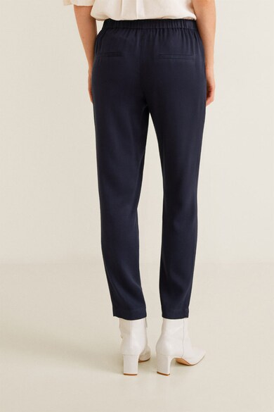 Mango Pantaloni straight fit Fluido Femei