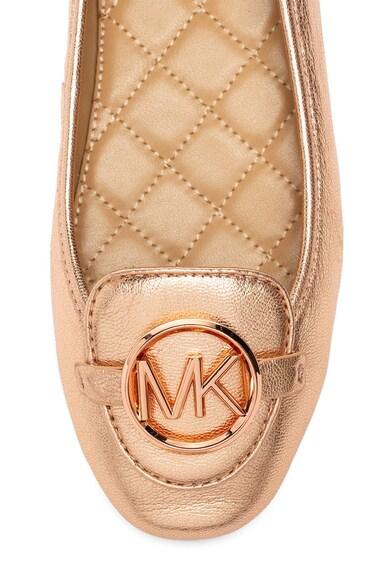 Michael Kors Balerini de piele, cu aspect metalizat Lillie Femei