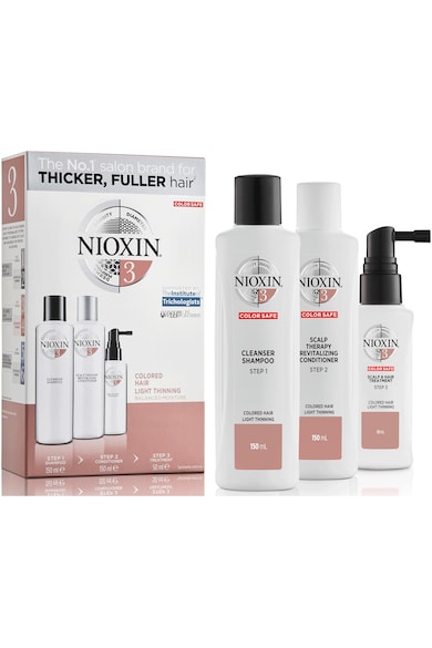 Nioxin Kit impotriva caderii parului vopsit  System 3, 150 ml+150 ml+50 ml Femei