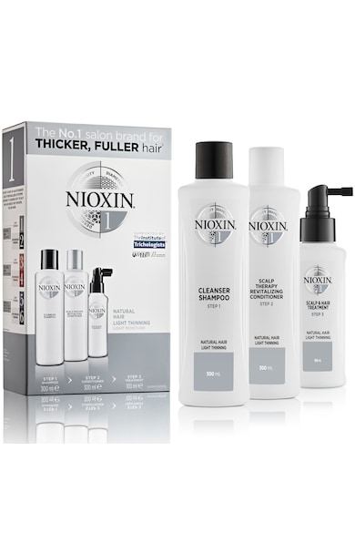 Nioxin Комплект против естествен косопад  System 1, 300 мл+300 мл+100 мл Жени