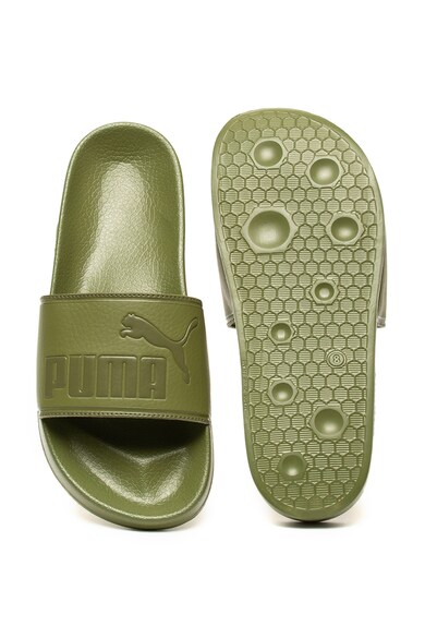 Puma Papuci de piele ecologica cu logo stantat Leadcat Barbati