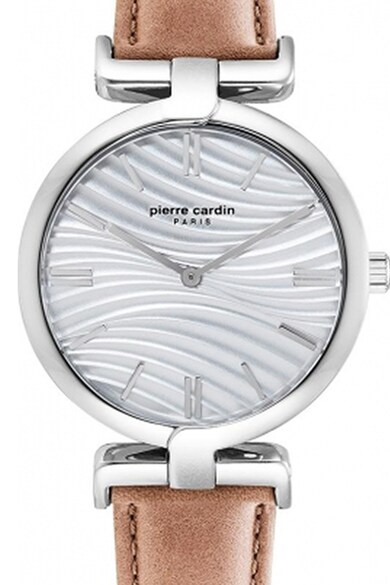 Pierre Cardin Часовник с кожена каишка и лого Жени