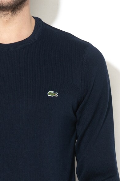 Lacoste Pulover tricotat fin cu logo brodat Barbati