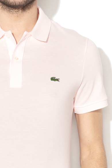 Lacoste Slim fit galléros póló logóval férfi