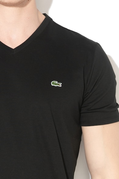 Lacoste Tricou din bumbac cu decolteu in V Barbati