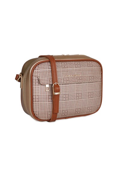 Laura Ashley Geanta crossbody de piele ecologica, cu model houndstooth Femei