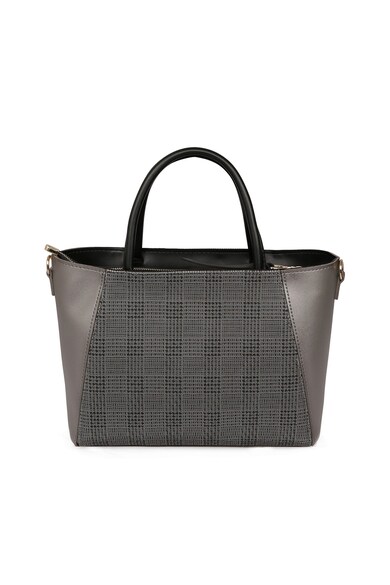 Laura Ashley Geanta shopper de piele ecologica, cu insertie houndstooth Femei