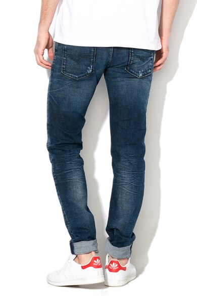 Diesel Blugi skinny cu rupturi decorative si aspect decolorat Sleenker Barbati