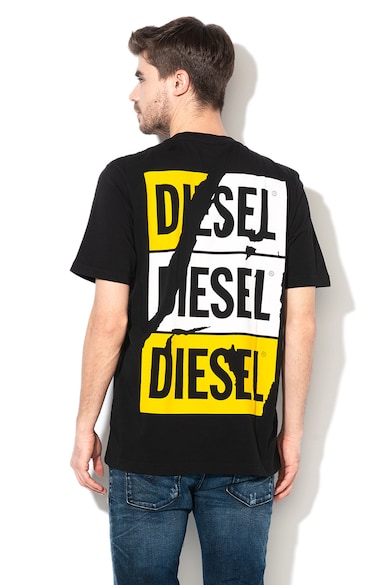 Diesel Tricou cu imprimeu pe partea din spate Barbati