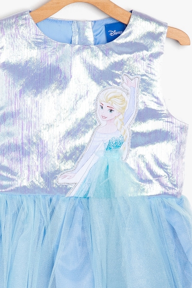 KOTON Rochie cu insertii de plasa si imprimeu cu Elsa Fete
