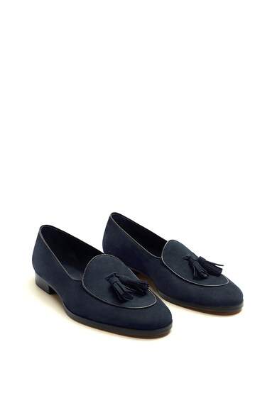 Mango Pantofi loafer de piele intoarsa cu canafi Muranoi Barbati