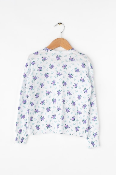 United Colors of Benetton Cardigan tricotat fin cu model floral Fete