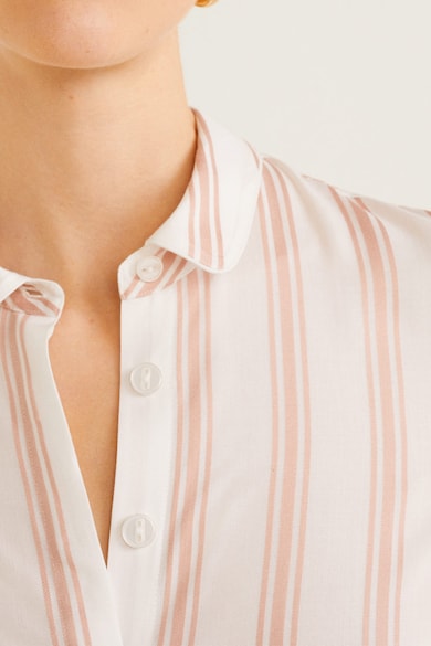 Mango Раирана риза Nikka със скрити копчета Жени