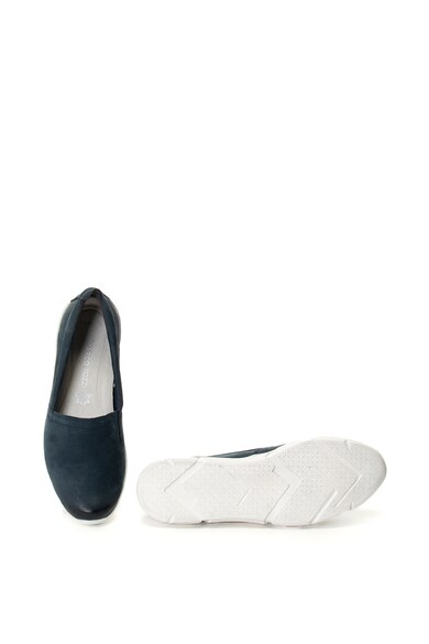 Marco Tozzi Pantofi wedge slip-on de piele nabuc Femei