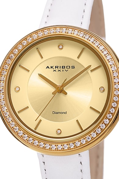 AKRIBOS XXIV Ceas decorat cu 4 diamante Femei