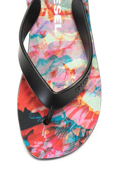 Diesel Papuci flip flop cu imprimeu floral Splish Femei