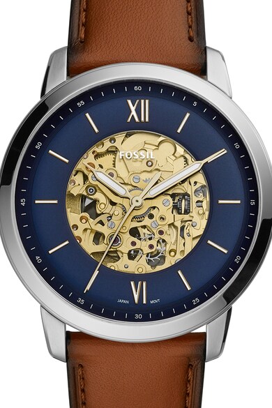 Fossil Ceas automatic cu o curea de piele Barbati