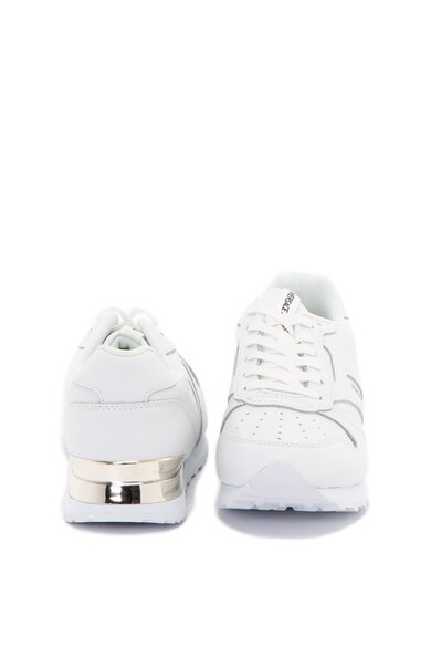 Versace Jeans Pantofi sport de piele cu garnitura metalizata Femei