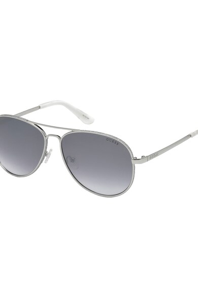 GUESS Ochelari de soare cu detalii stralucitoare Aviator Femei