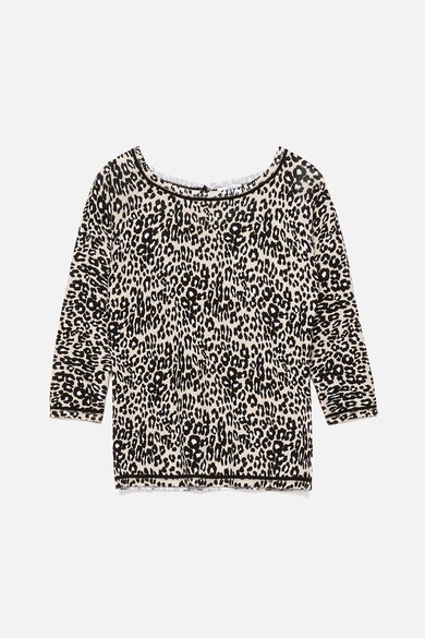 Motivi Bluza cu maneci trei sferturi si model animal print Femei