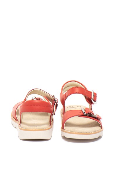 Clarks Sandale de piele cu catarame Crown Bloom Fete