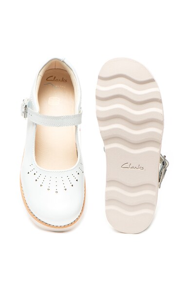 Clarks Pantofi Mary Jane de piele lacuita Crown Jump Fete