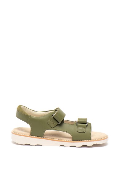 Clarks Sandale de piele, cu velcro Crown Root Baieti