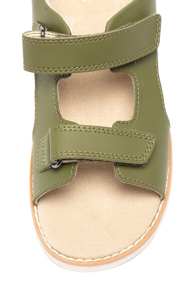 Clarks Sandale de piele, cu velcro Crown Root Fete