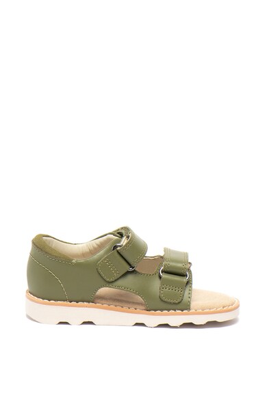 Clarks Sandale de piele, cu velcro Crown Root Fete