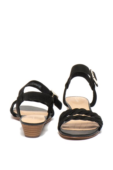 Clarks Sandale wedge, de piele nabuc Mena Femei