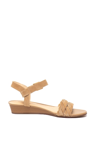 Clarks Sandale wedge, de piele nabuc Mena Femei