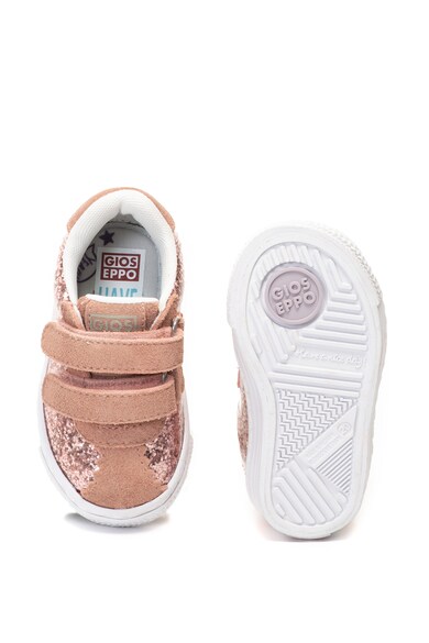 Gioseppo Fiumicino csillámos sneaker cipő nyersbőr anyagbetétekkel Lány