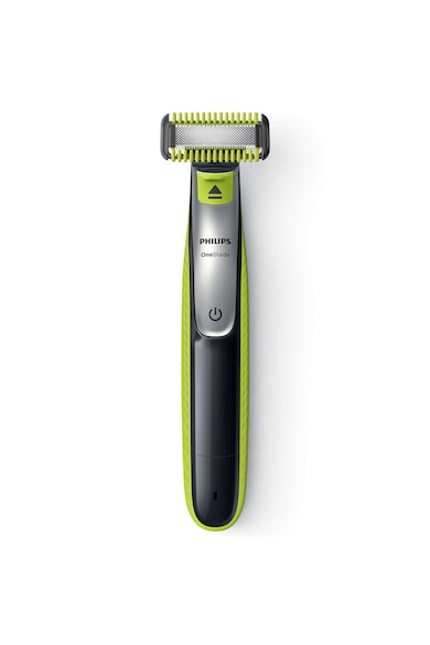 Philips Aparat hibrid de barbierit, tuns barba si parul corporal  OneBlade /30, 4 piepteni, 2 lame, Negru/Verde Barbati