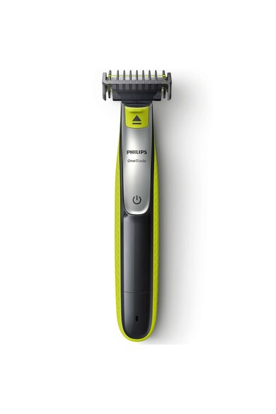 Philips Aparat hibrid de barbierit, tuns barba si parul corporal  OneBlade /30, 4 piepteni, 2 lame, Negru/Verde Barbati