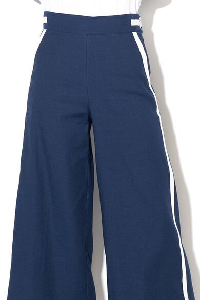 Marella Pantaloni din amestec de in, cu croiala ampla si dungi laterale contrastante Grecia Femei