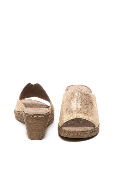 Jana Shoes Сандали тип чехли от велур с ефелт металик Жени