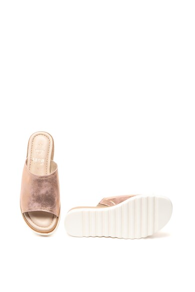 Jana Shoes Sandale slip-on de piele cu particule stralucitoare si amortizare Femei